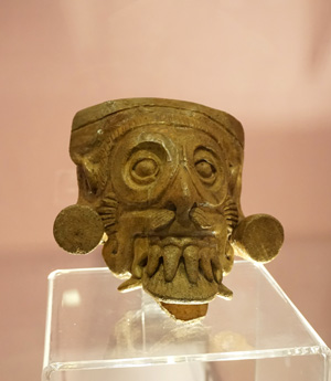 Rain god Tlaloc, Postclassic (900-1200AD), Anthropological Museum, San Salvador