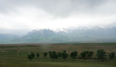 Mountains to the South, 113 miles West of Bishkek, Almaty to Shymkent, Kazakhstan May 2016