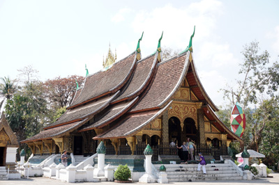 Wat Xieng Thong: Main hall (16th c), Luang Prabang, Laos Spring 2017