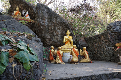 Up the Phu Si hill, Luang Prabang, Laos Spring 2017