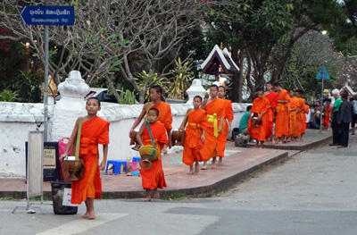 Tak Bat, Laos Spring 2017