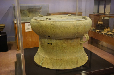 1st-5th c AD Bronze Drum, Laos National Museum, Laos Spring 2017