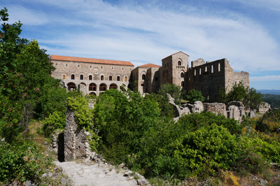 (Restored) Despot's Palace, Mystras: A Byzantine Fortress City, Greece May 2017