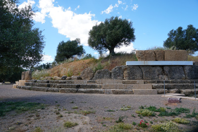 The "Round Building" from 7th c BC, Sparta, Greece May 2017