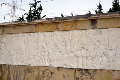 Monument detail, Thermopylae, Greece May 2017
