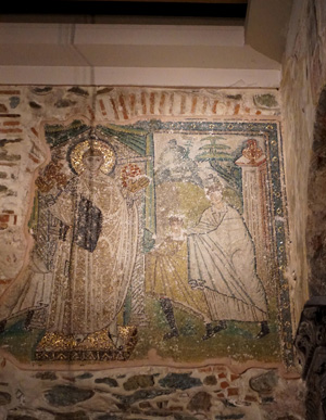 St Demetrios: Ancient Mosaic, Greece May 2017