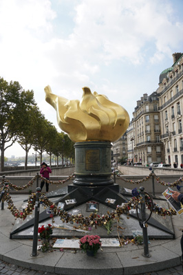 Replica of Statue of Liberty flame, Musee d'Art Moderne, France 2017