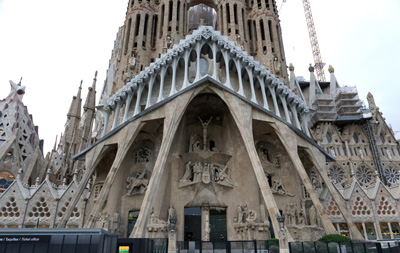 Passion facade, Sagrada Familia, Spain 2017