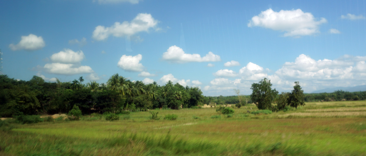 Mawlamyine to Yangon, 63 miles NE of Thanlyin