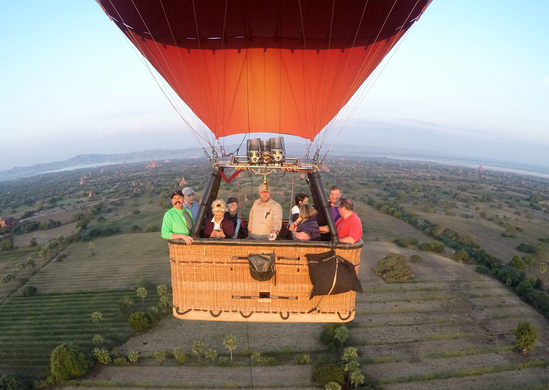 Balloons Over Bagan, Scotsman second on the left