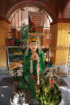 Ogress offers her own breasts, Mandalay Hill, Myanmar 2017
