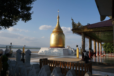 Small riverside shrine, Bagan at Ground Level, Myanmar 2017