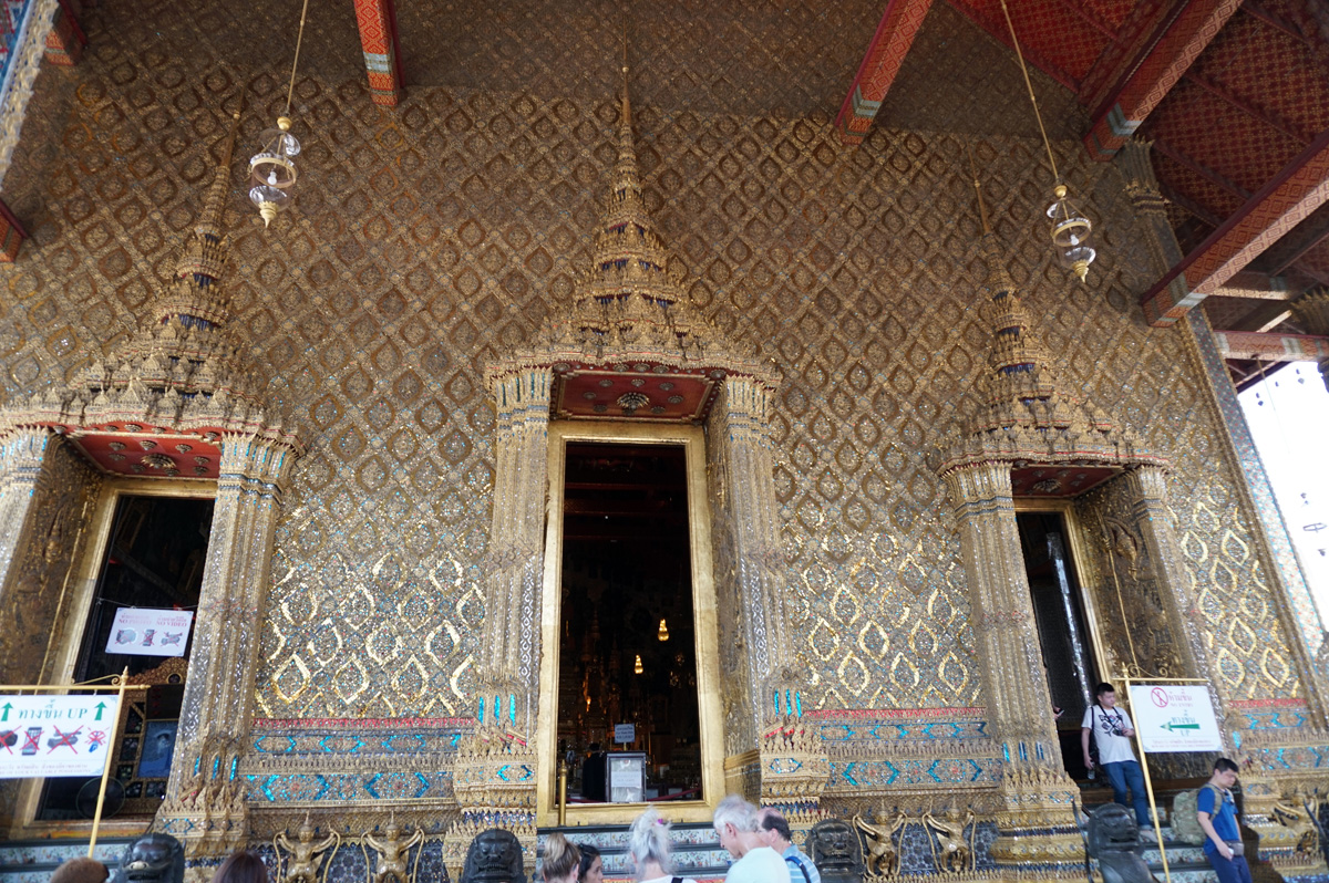 Wat Phra Kaew Complex, Emerald Buddha hall.  No photos allowed inside