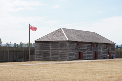 Flag of the Hudson Bay Company, Fort Vancouver, 2017 US Eclipse Trip