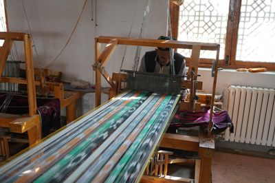 Atlas Silk Workshop, in Jiya Xiang, Xinjiang - Fall 2019