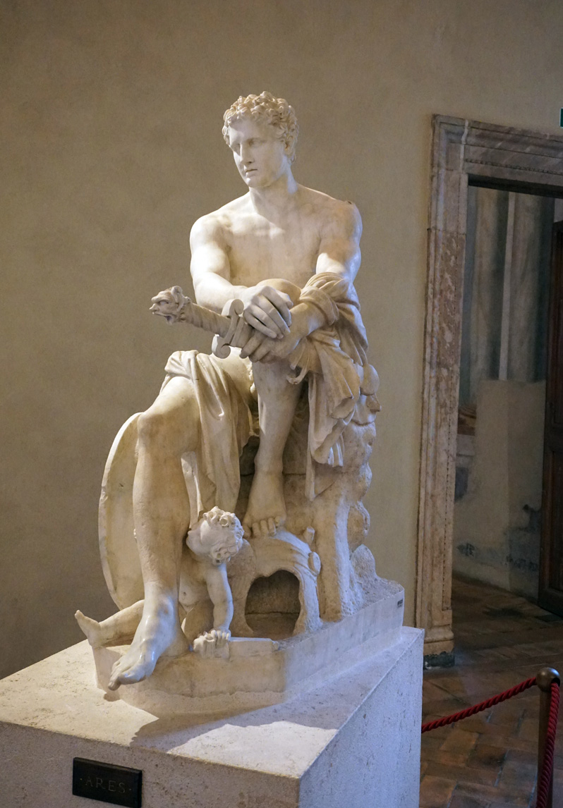 National Museum of Rome, Palazzo Altemps, Statue of Ares, ~2nd c BC