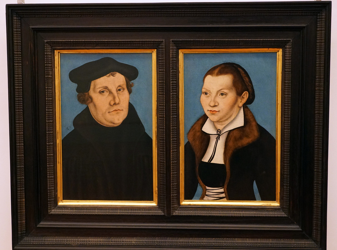 Uffizi Gallery, Cranach: Luther and his wife (1529)