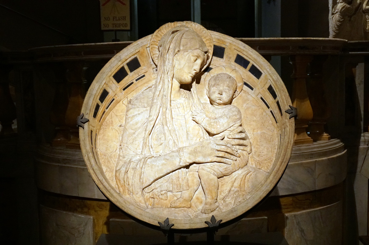 Around Siena, Donatello Madonna and Child ~1458