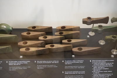 Bronze axe heads, National Museum, Copenhagen 2019