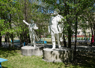 A Lenin and a Marx, Avenue of the Lenins, Kazakhstan 2019