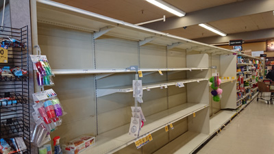 No Toilet Rolls or Paper Towels in sight, Pandemic, California 2020: Pandemic & More