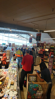 Long lines for automated checkout, Pandemic, California 2020: Pandemic & More