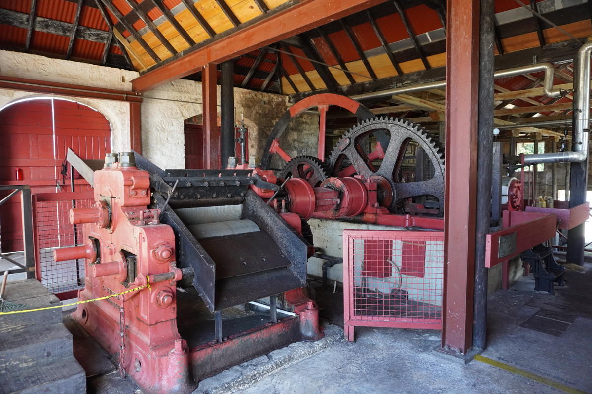 Barbados: St Nicholas Abbey, Steam cane crushing mill