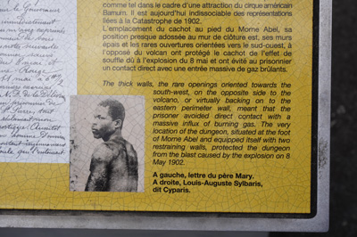 One of the few survivors, who had been in a stone prison cell., Martinique: St Pierre, 2020 Caribbean (Spring)