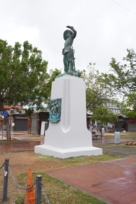 Belain d'Esnambuc Founder of French settlement of Martinique, Fort de France, 2020 Caribbean (Spring)