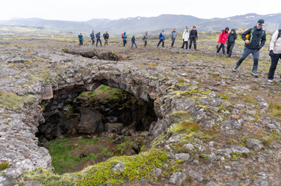 The walk over: Collapsed lava tube, Þríhnúkagígur - Inside the Volcano, Iceland 2020 - Reykjavik Area