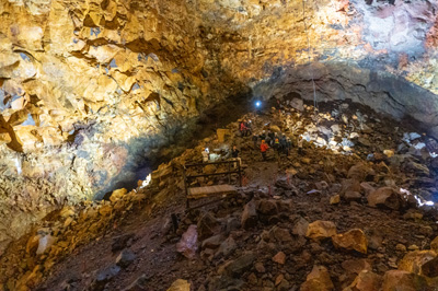 Down on the cavern floor, Þríhnúkagígur - Inside the Volcano, Iceland 2020 - Reykjavik Area