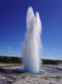 Strokkur: A big blow!, Geysir Area, Iceland 2020 - Ring Road