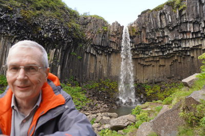 Scotsman at Svartifoss, Iceland 2020 - Ring Road