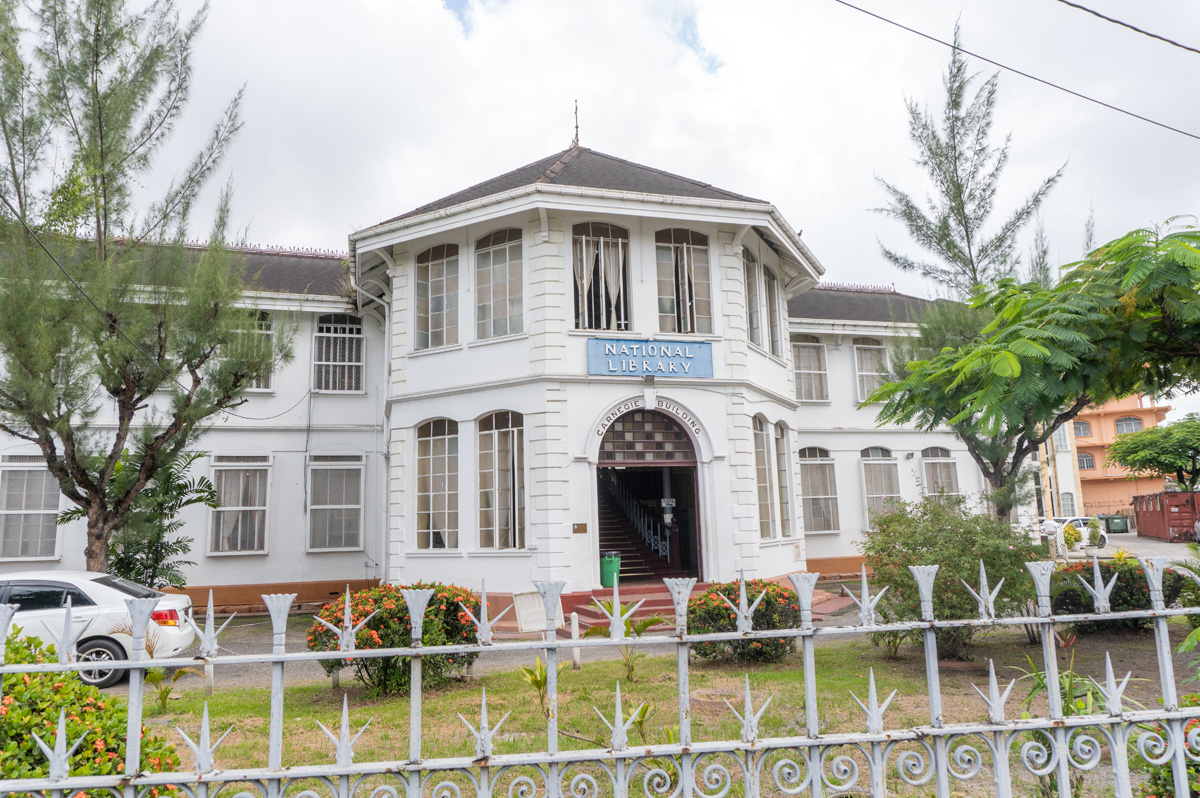 Guyana: Georgetown, National Library (a "Carnegie Building")