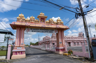 Temple Entry Gate, Hanuman Temple, 2021 Trinidad, Guyana & Florida