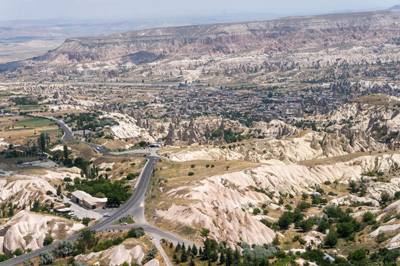 Uchisar Kalesi view, Central Turkey 2021