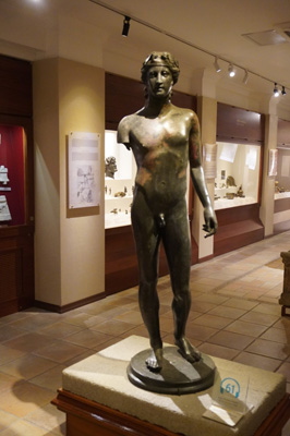 Bronze statue.  Roman era (?), Museum of Anatolian Cilvilizations, Central Turkey 2021
