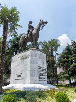 Mustafa Kemal (Ataturk) statue, Bursa, Central Turkey 2021