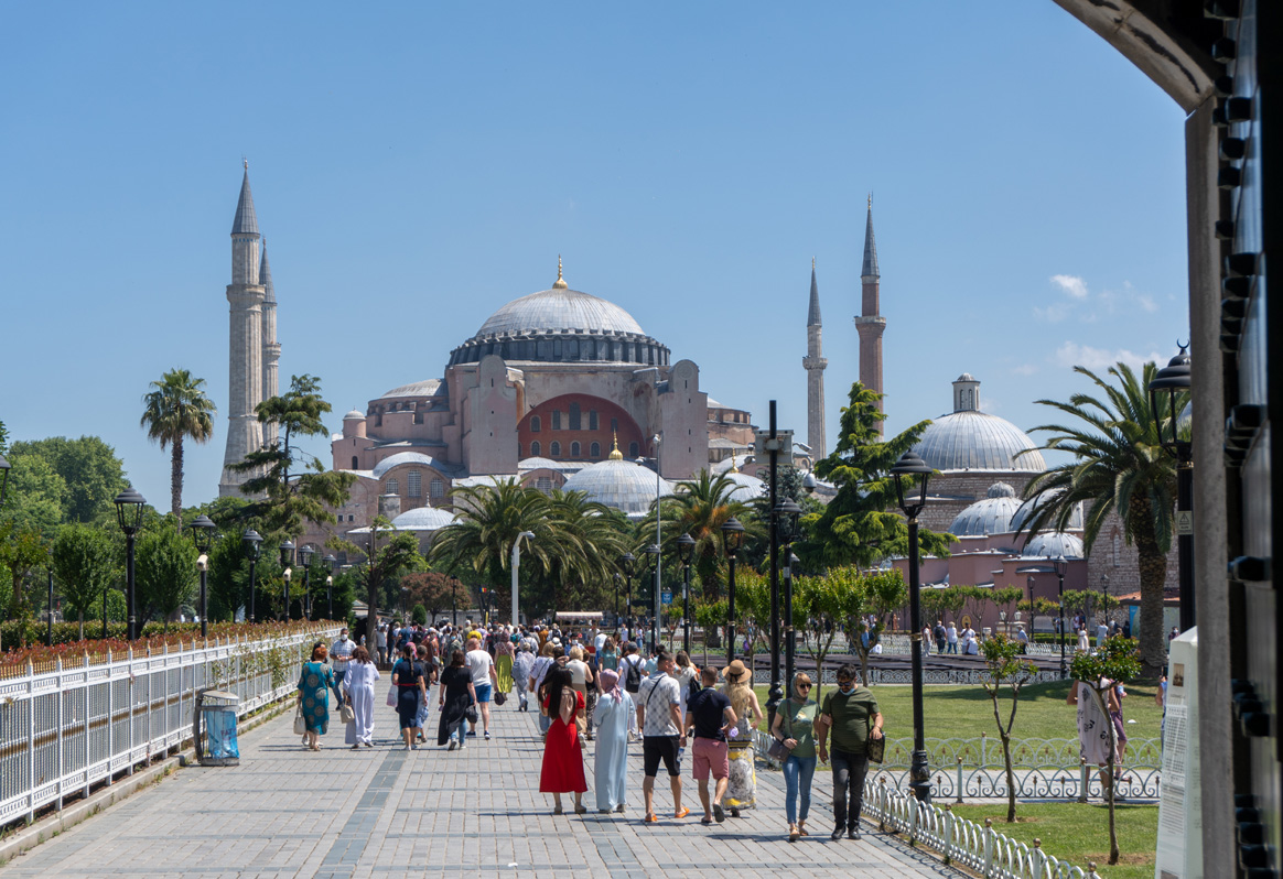 Hagia Sophia Mosque, Hagia Sophia from the Blue Mosque