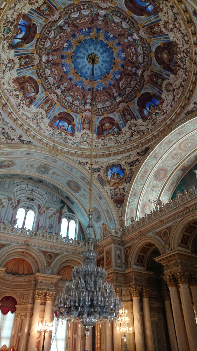 Dolmabahçe Palace, Domed Ceiling, with Trompe-loeil