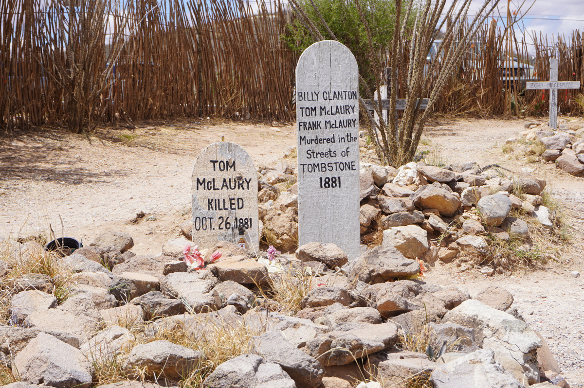 Boothill Cemetery, Grave of the "murdered" Cowboys