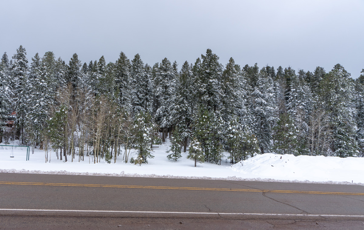 White Sands National Park, Snow in Lincoln National Forest