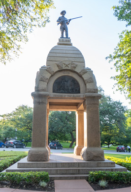 "Heroes of the Alamo" monument, Texas State Capitol: Monuments and Memorials, Texas May 2021