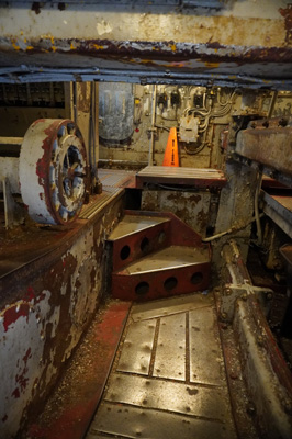 Inside a turret, USS Alabama Battleship Memorial Park, Alabama May 2021