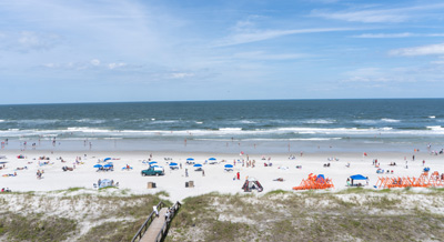 Beach view from Four Points by Sheraton, Jacksonville, Florida May 2021