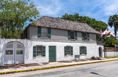 Gonzalez-Alvarez House Aka "The Oldest House", origin, Old St Augustine, Florida May 2021