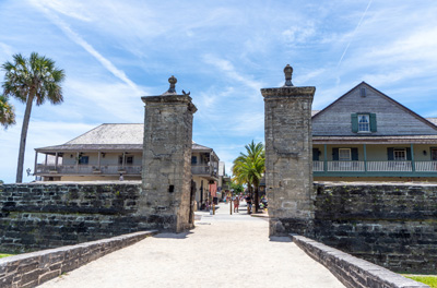 Old City Gates, from 1808., Old St Augustine, Florida May 2021
