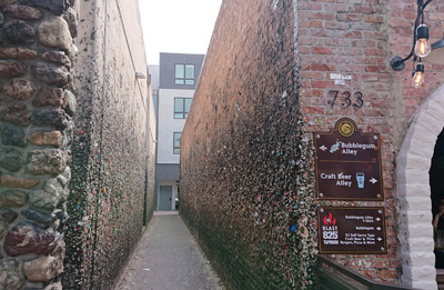 Bubblegum Alley, a local Eccentricity, San Luis Obispo, California March 2021