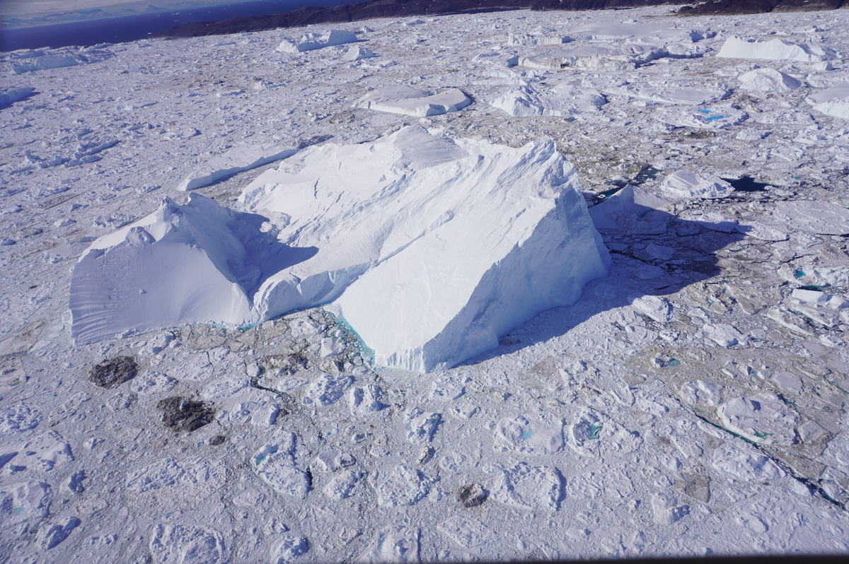 Disko Bay "Master Explorer" Flight, Icefjord: A stranded monster