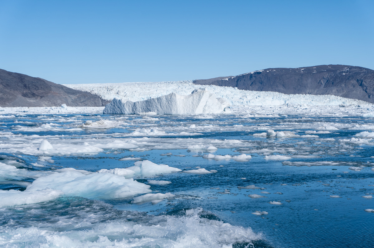 Disko Bay Glacier Cruise, Departing view of Eqip Sermia + Big Ice